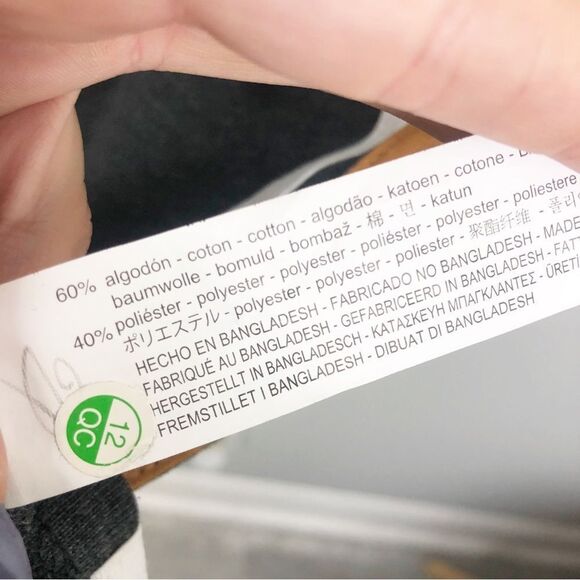 ZARA | Gray Sweatshirt Shift Dress Yellow White Side Stripe Women’s Size Medium - Picture 9 of 9